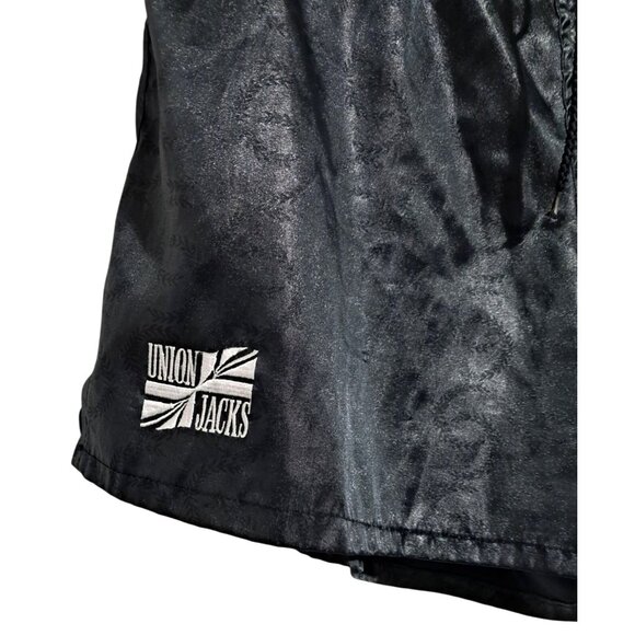 Union Jacks Metallic Black Athletic Shorts Casual Sportswear - Picture 2 of 7